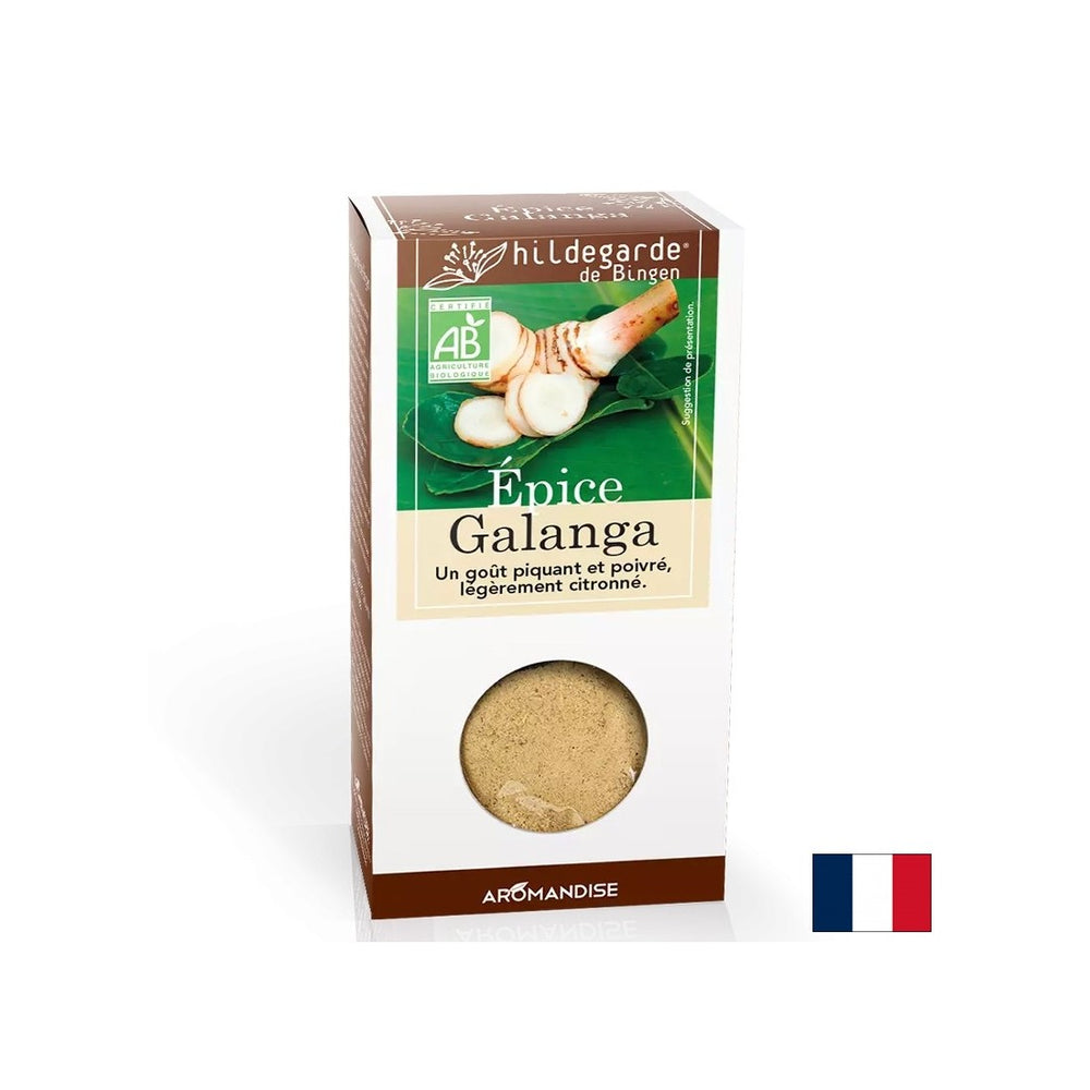 Galangal (Wurzel) - asiatisches Gewürz - zum Gewürzen von Geflügel- und Meeresfrüchtegerichten, 35 g, Pulver