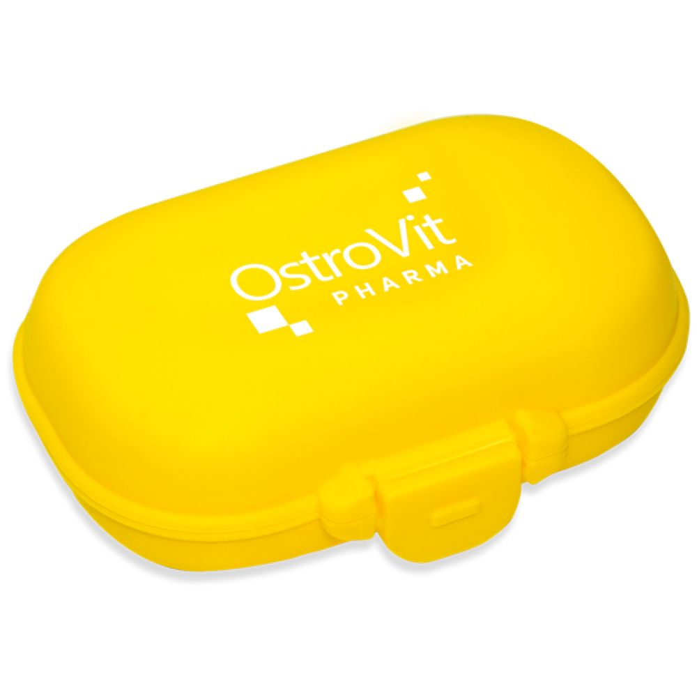 <tc>OstroVit</tc> Pillendose / Box für Kapseln / Gelb