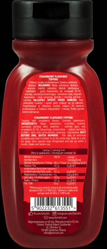 Erdbeersirup / Nullkalorie 320 ml
