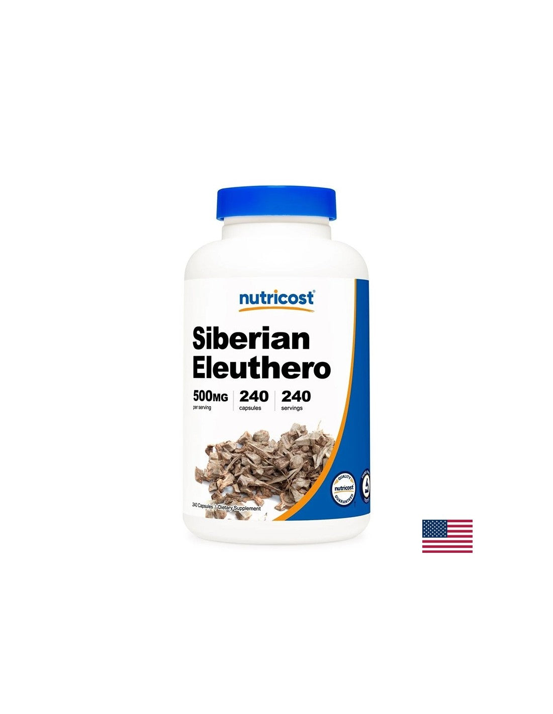 Erhöht Energie und Immunität - Siberian Ginseng, 500 mg x 240 Kapseln