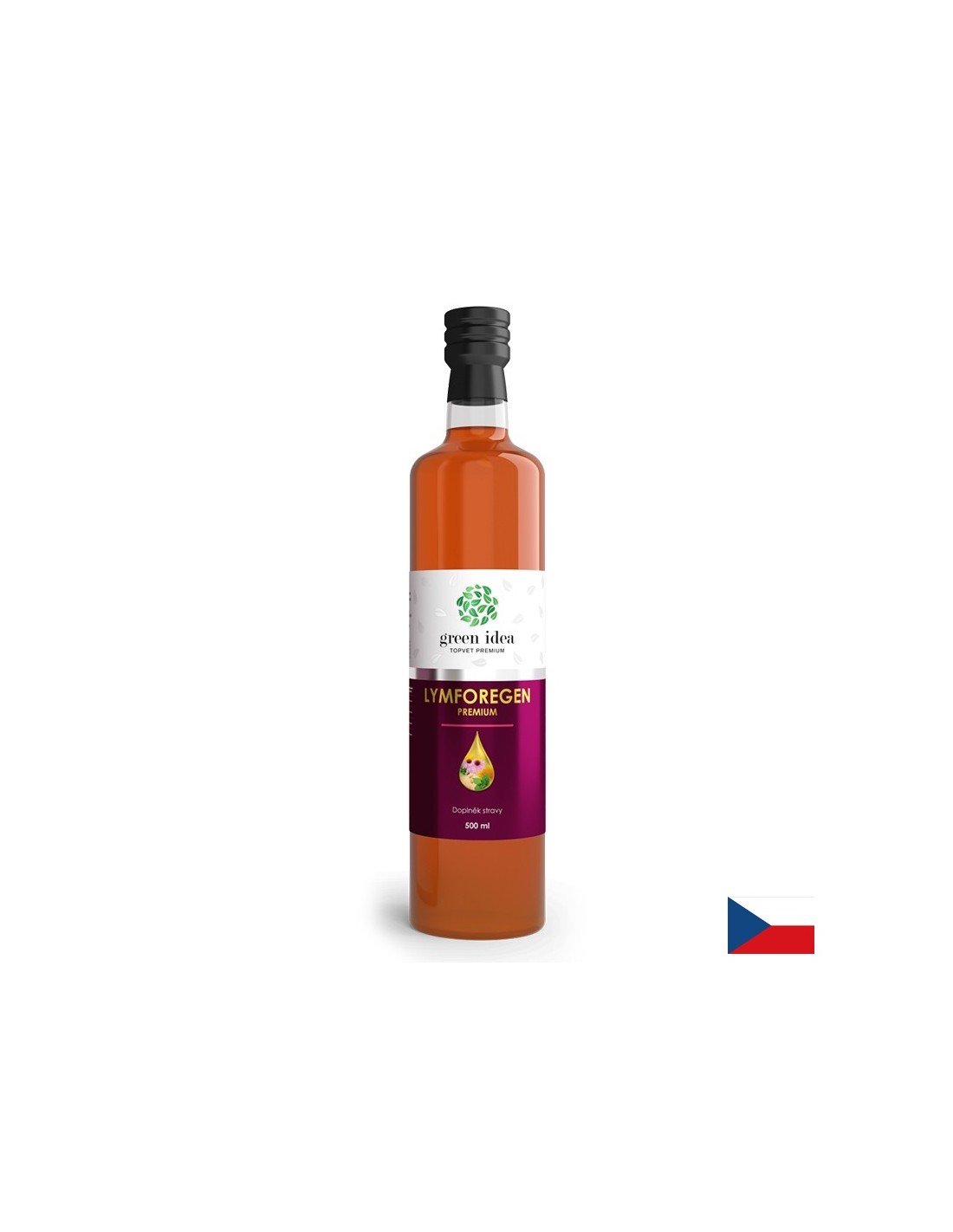 Kräutersirup für die Entgiftung des Lymphsystems - mit Ingwer, Löwenzahn, Brennnessel und Echinacea, 500 ml, 33 Dosen