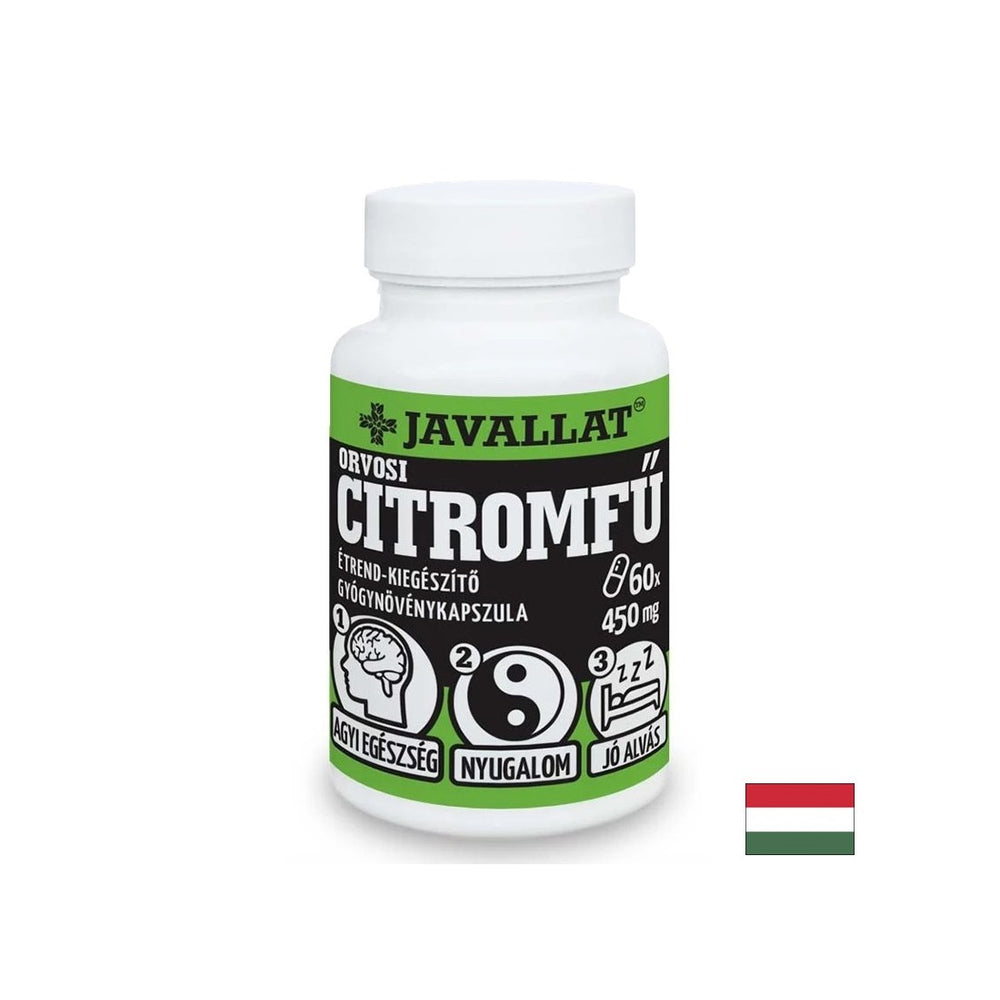 Für Stress und Schlaflosigkeit - Zitronenbalsam (Blatt), 450 mg x 60 Kapseln