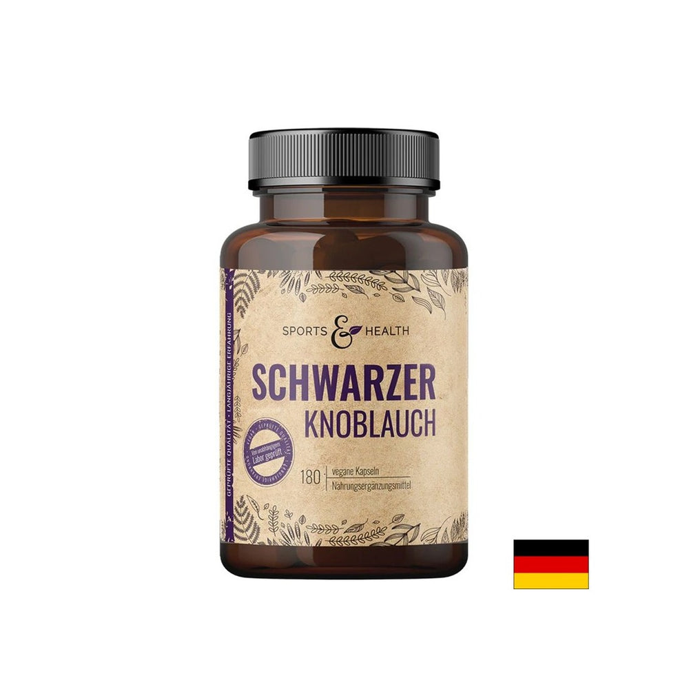 Für hohe Cholesterinspiegel - schwarze Knoblauch, 600 mg x 180 Kapseln