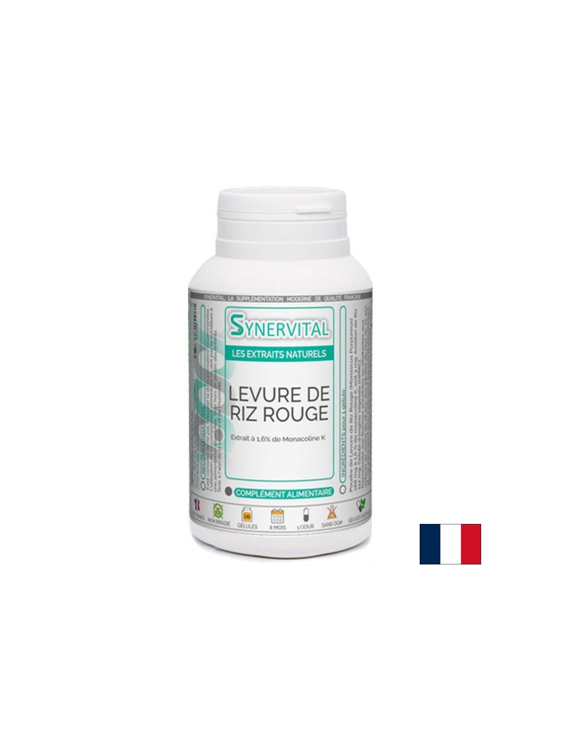 Für hohe Cholesterinspiegel - roter Reis (aus Hefe), 60 Kapseln