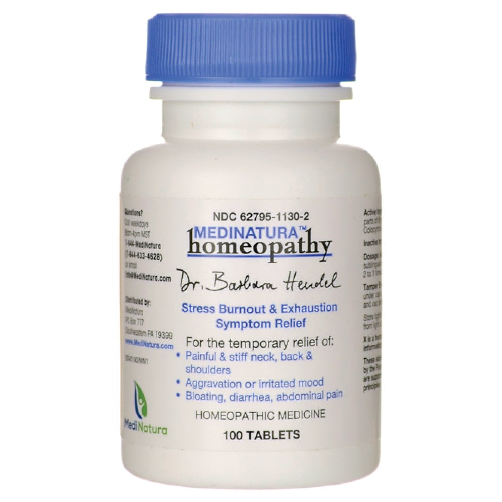 Stress, Burnout und Erleichterung von 100 Tabletten