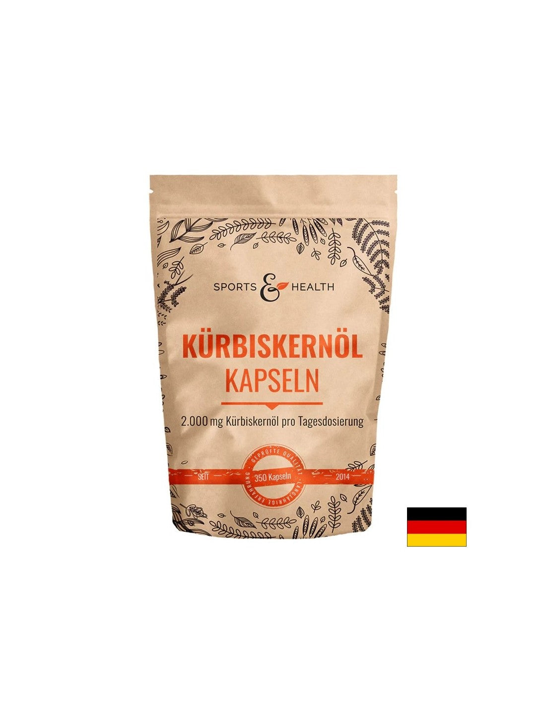 Prostata- und Harnweg - Kürbiskerneöl, 500 mg x 350 Kapseln