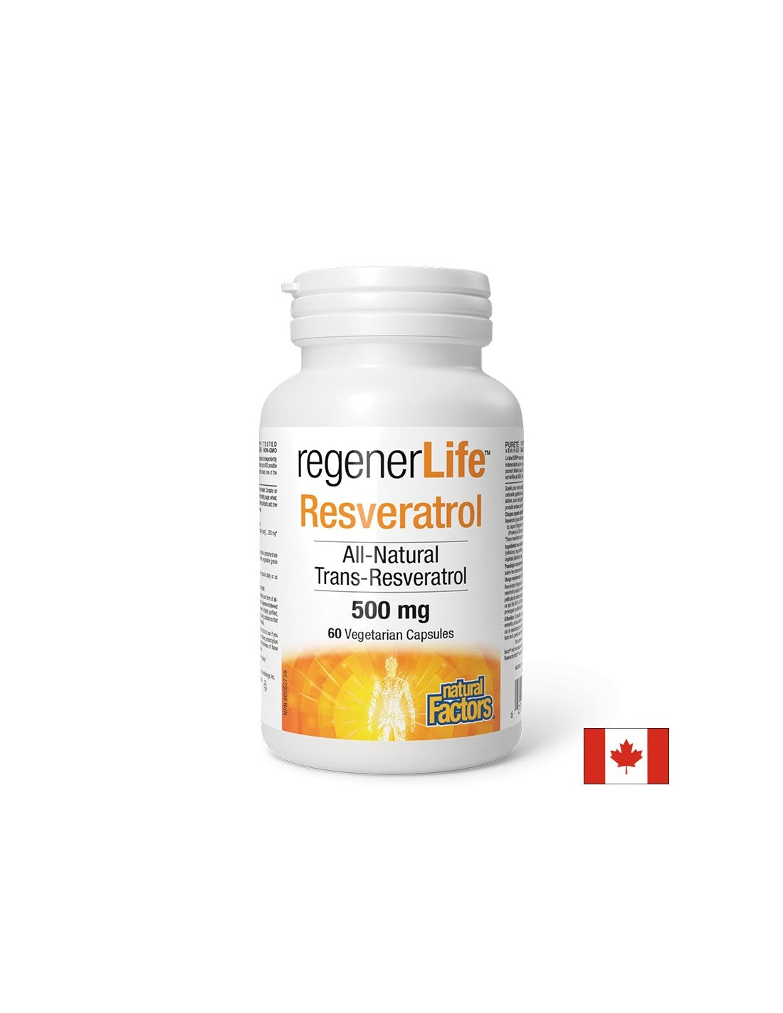 Regener Life ™ Resveratrol 500 mg - 60 Kapseln