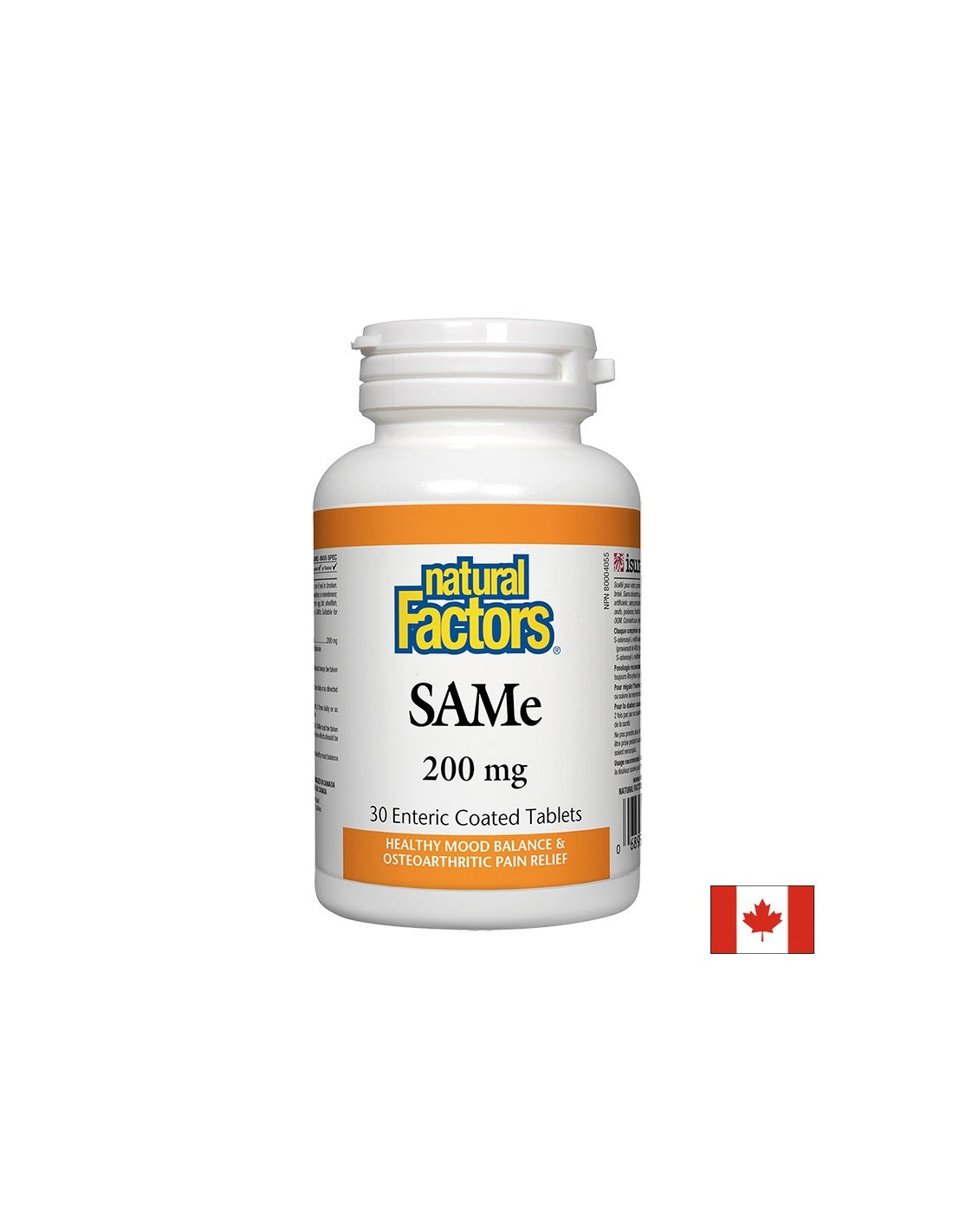 SAMe (S-Adenosyl-L-Methionin)/ SAMe 200 mg x 30 Tabletten <tc>Natural Factors</tc>