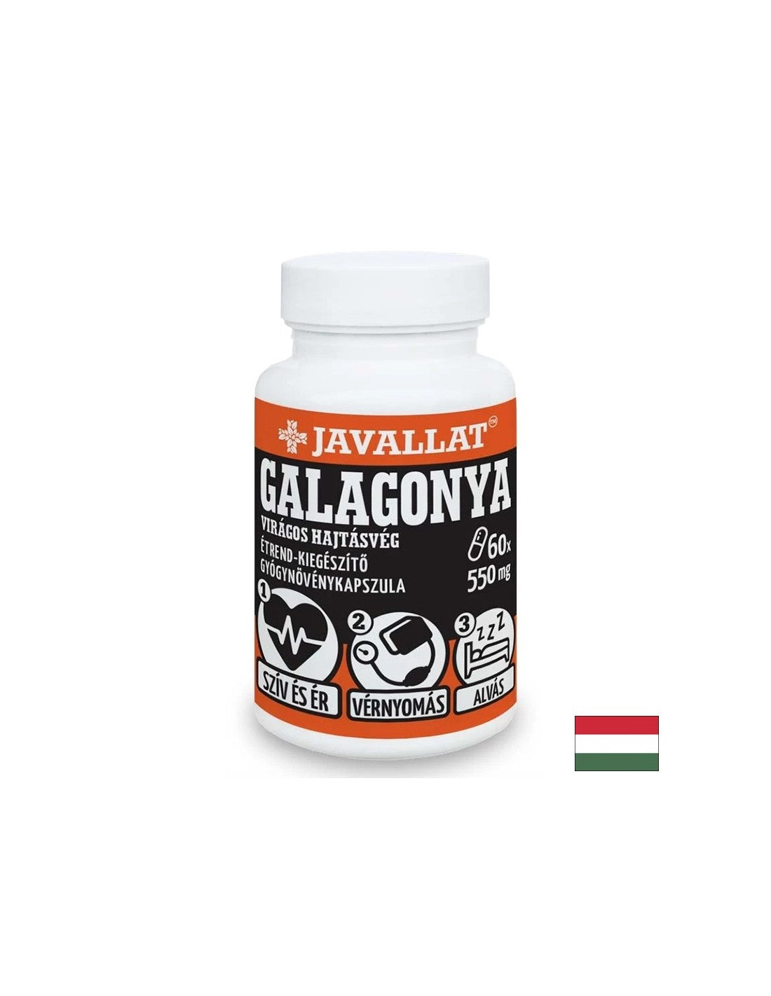 Herz -Kreislauf -System - Hawthorn (Blatt und Blume), 550 mg x 60 Kapseln