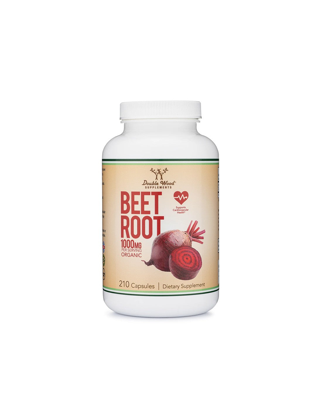 Cardiovascular system and detox - Red beet, 210 capsules Double Wood - Nutra Best Europe