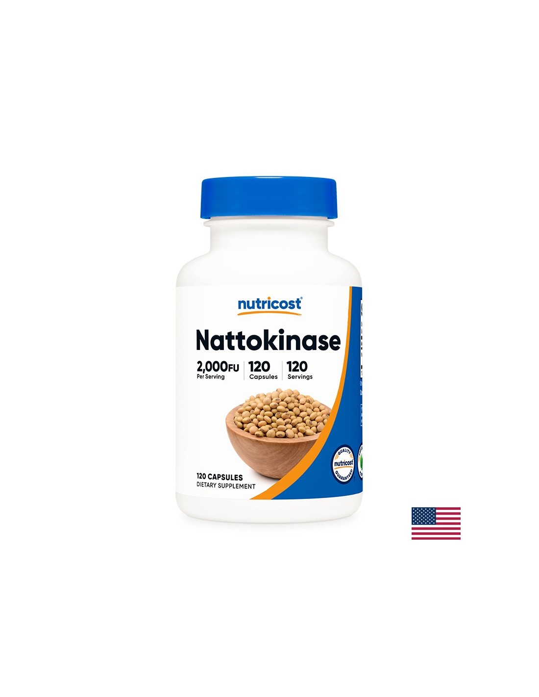 Cardiovascular system - Nattokinase, 120 Nutricost capsules - Nutra Best Europe
