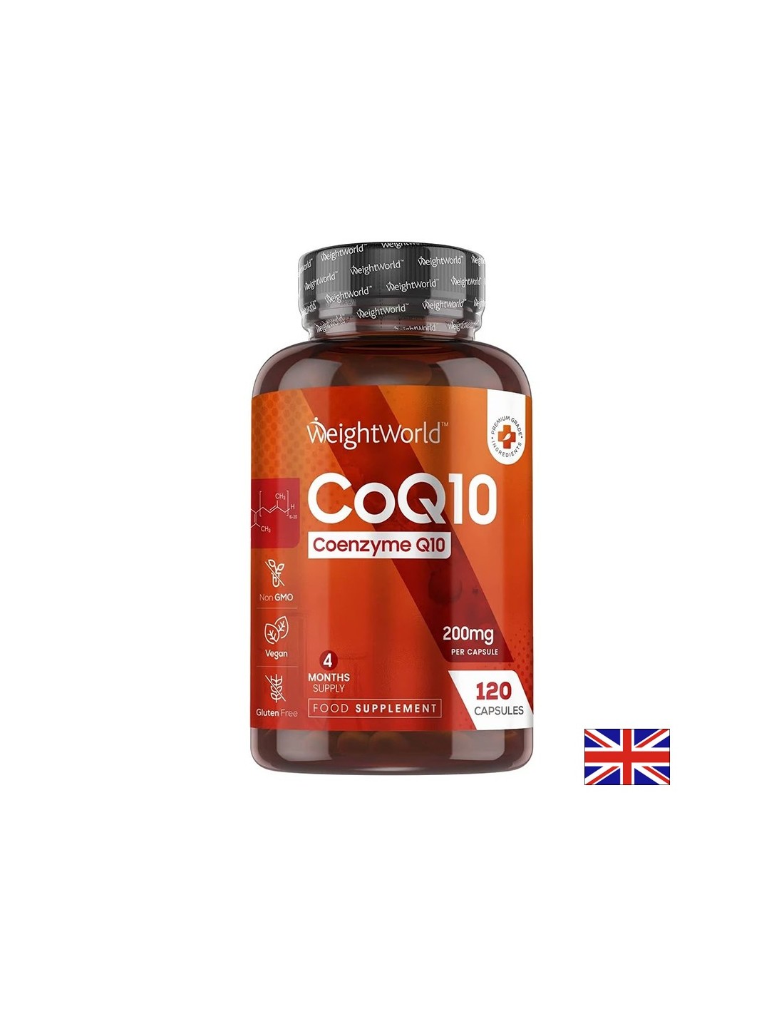 Kardiovaskuläre Gesundheit - Coenzym Q10 200 mg, 120 Kapseln - CoQ10