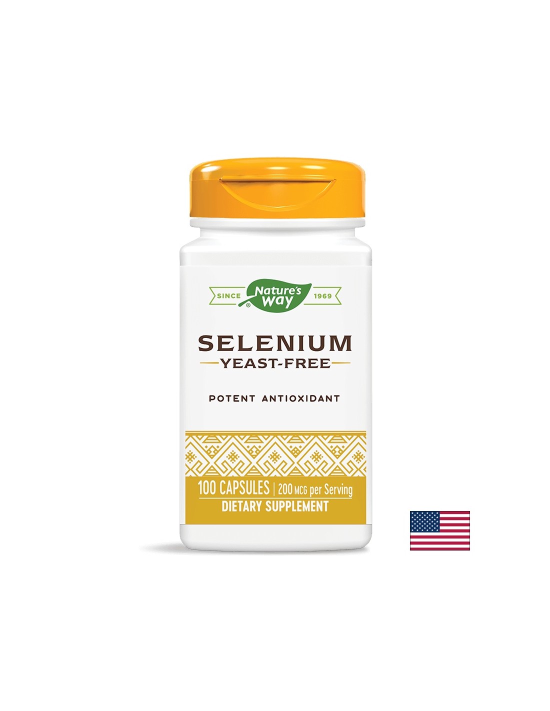 Selenium - Selen 200 MCG, 100 Kapseln Nature's Way