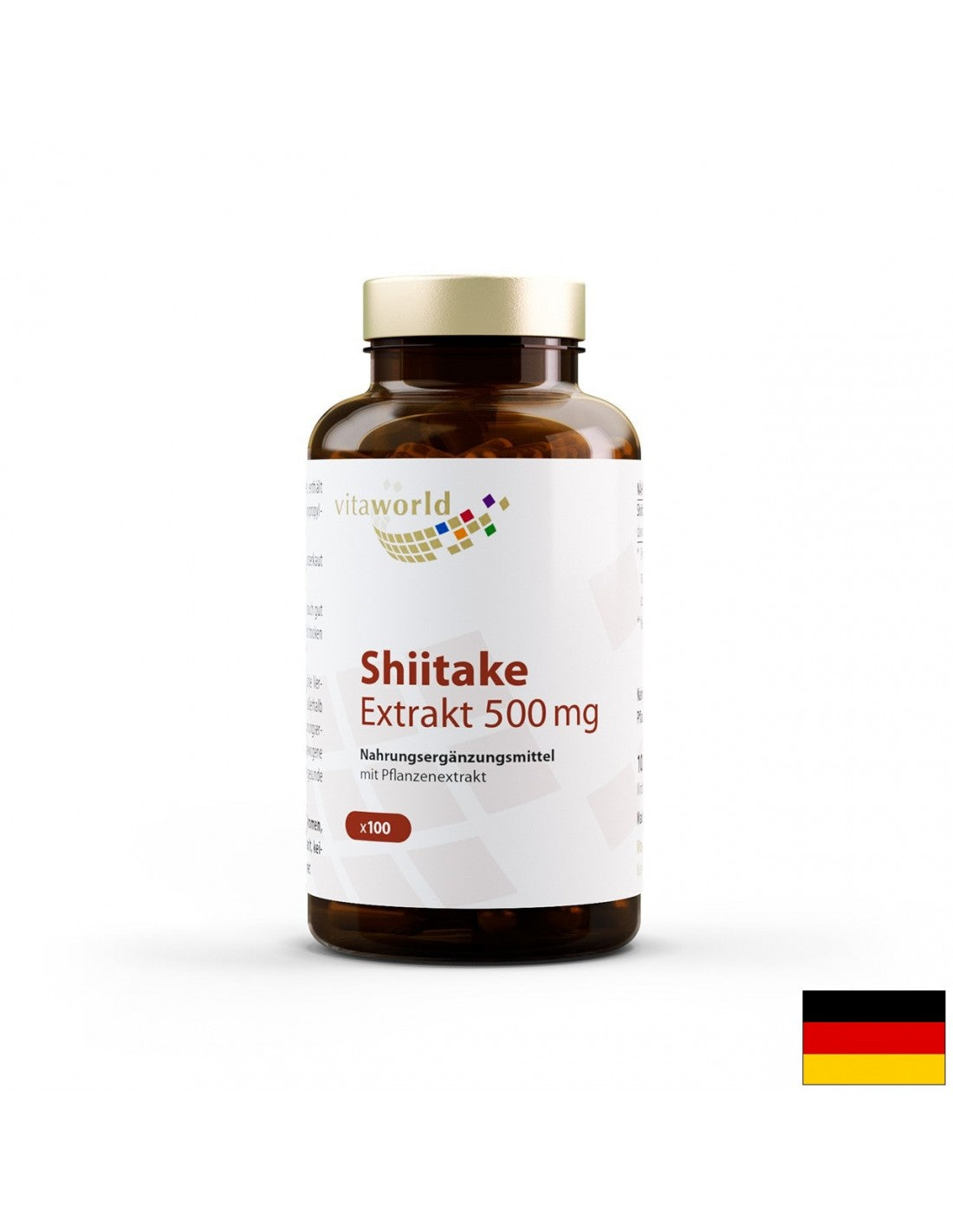 Shiitake -Extrakt 500 mg, 100 Kapseln