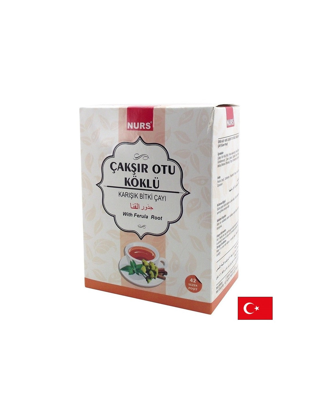 Gemischter Kräutertee mit Ferula Wurzel - Energie und männliche Potenz, 42 Filterbeutel