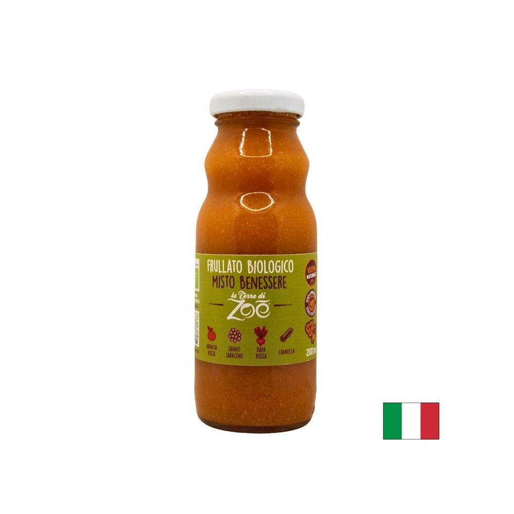 Bio -Smoothie mit Blutorangensaft, Rote Beete, Buchweizen, Zimt, 200 ml