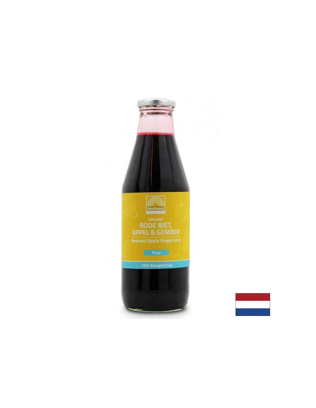 Bio -Rübe, Apfel- und Ingwersaft - Verdauung und Peristaltik, 750 ml