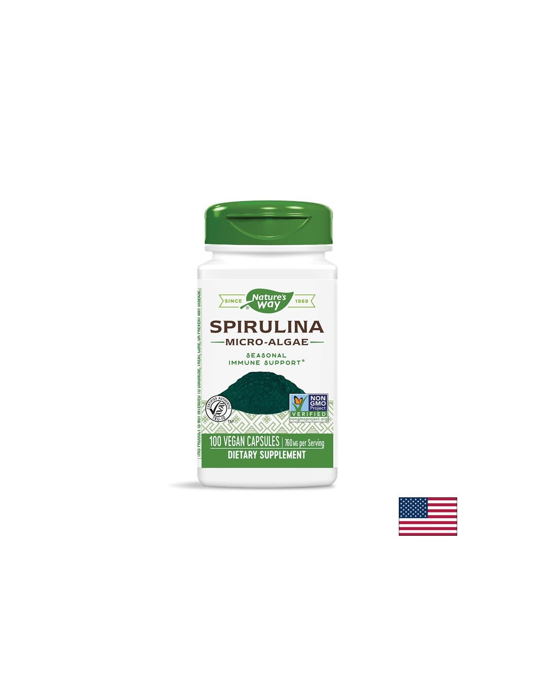 Spirulina 380 mg - 100 Kapseln