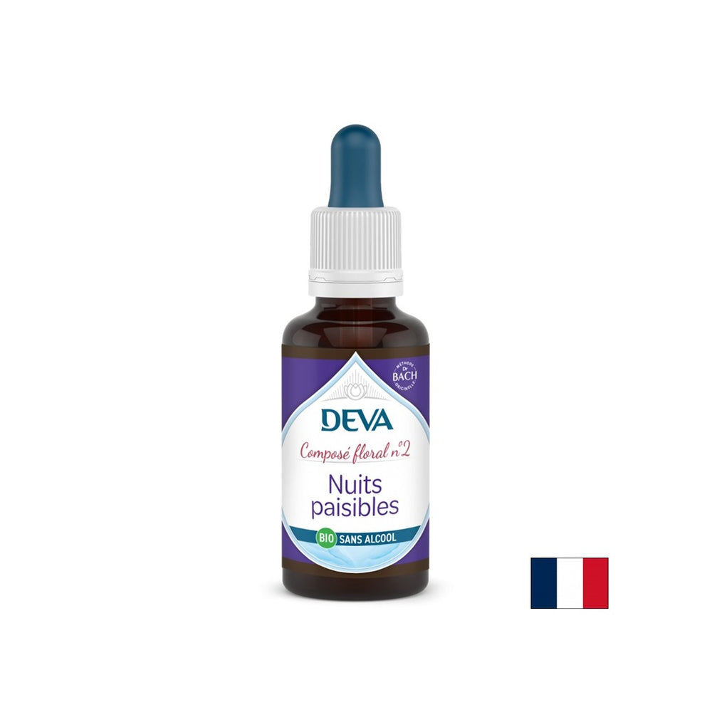 Friedliche Nächte, Blumenessenzen, Bachblüten Tropfen Nr. 2 (alkoholfrei), 30 ml