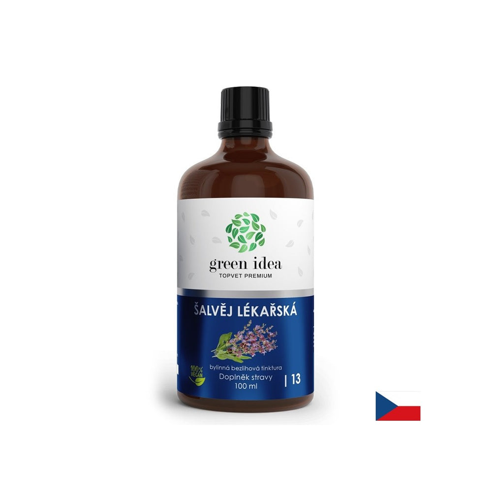 Gegen unerwünschtes Schwitzen und Wechseljahre - Salvia (Salbei), Tinktur (alkoholfrei), 100 ml