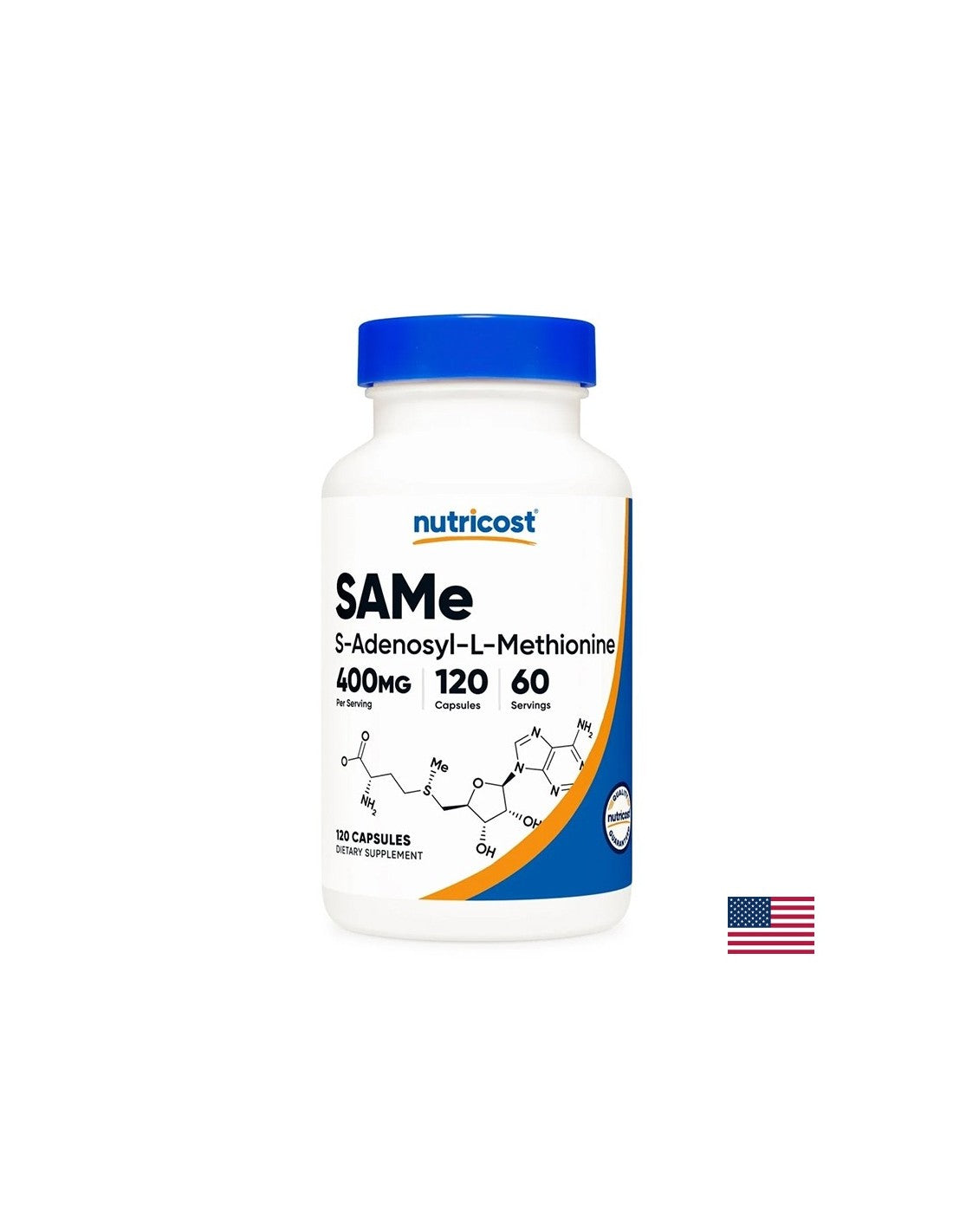 Gegen Stress und Schlaflosigkeit - Sam -e Adenosylmethionin, 200 mg x 120 Kapseln