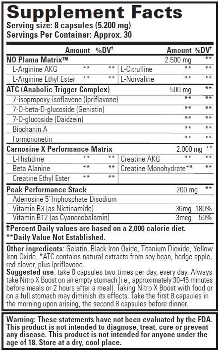 Nitro X Boost 240 Kapseln