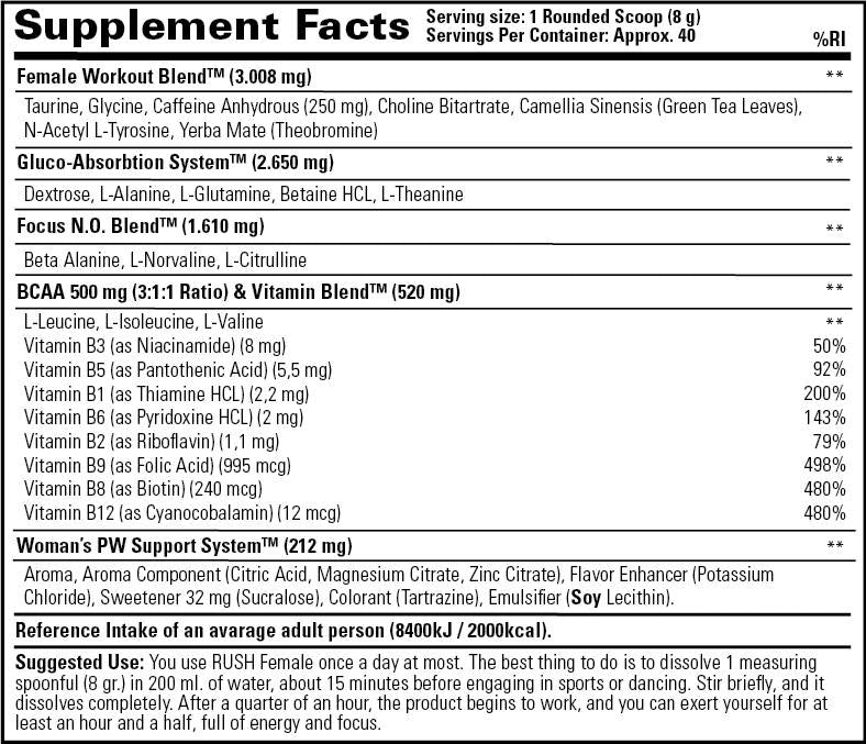 Rush Female 320 Gramm