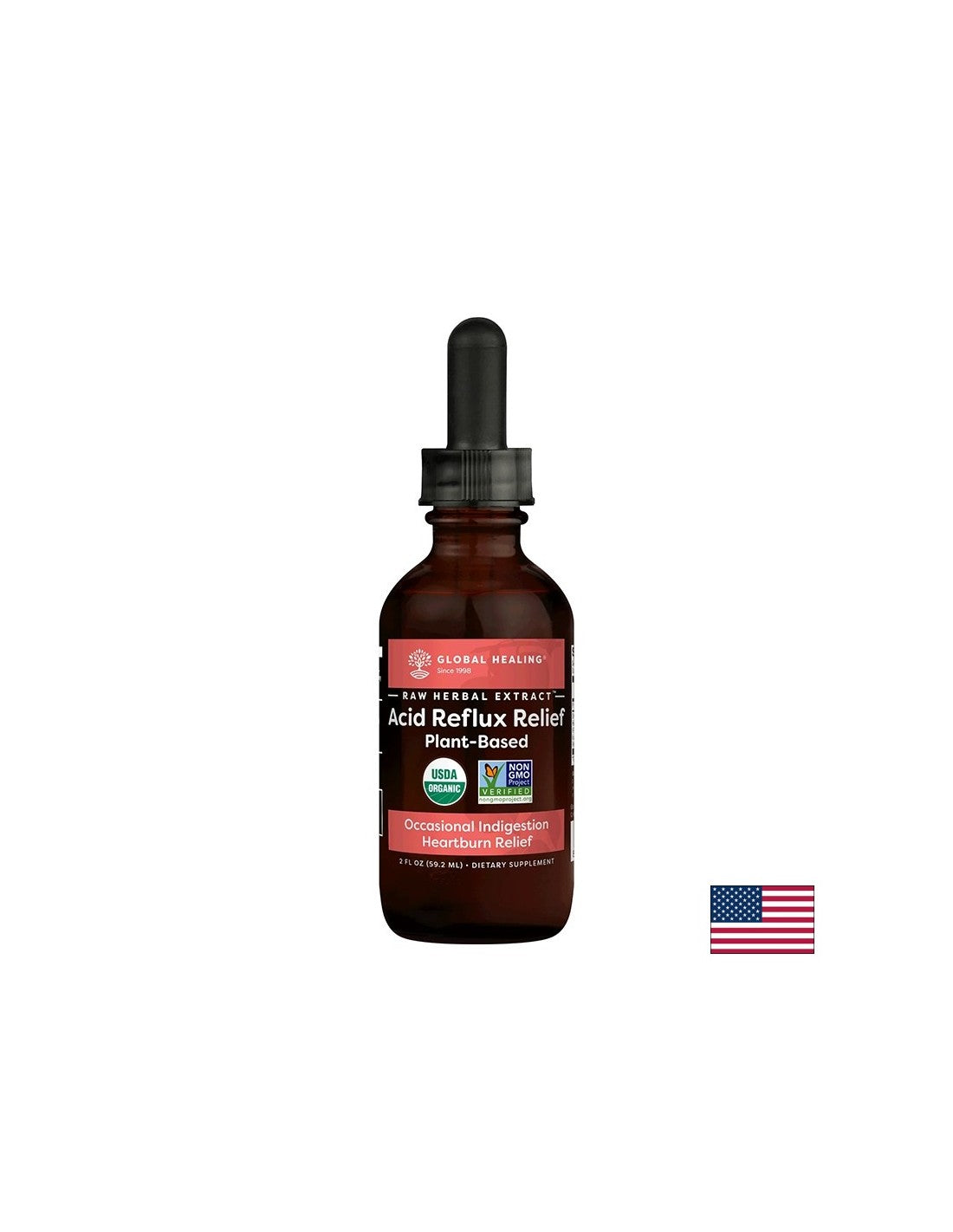 Für Magenreflux und Sodbrennen - Tropfen mit Kräuterextrakten, Gemüseölen und Apfelessig, 59,2 ml