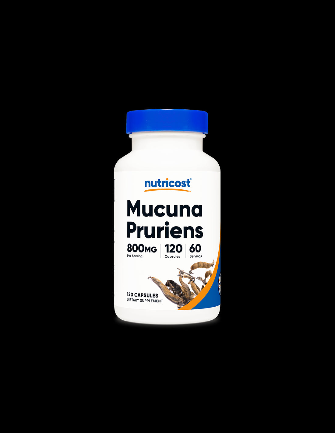 Stress and Anxiety - Mucuna / Velvet Bean (Mucuna Pruriens), 400 mg x 120 capsules Nutricost - Nutra Best Europe