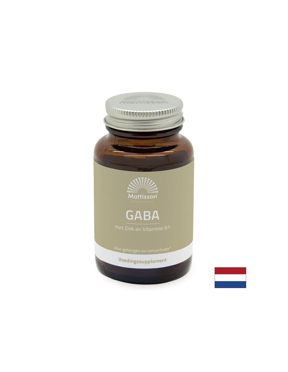 Stress und gute Laune - GABA 1000 mg + Zink und Vitamin B1, 60 Tabletten