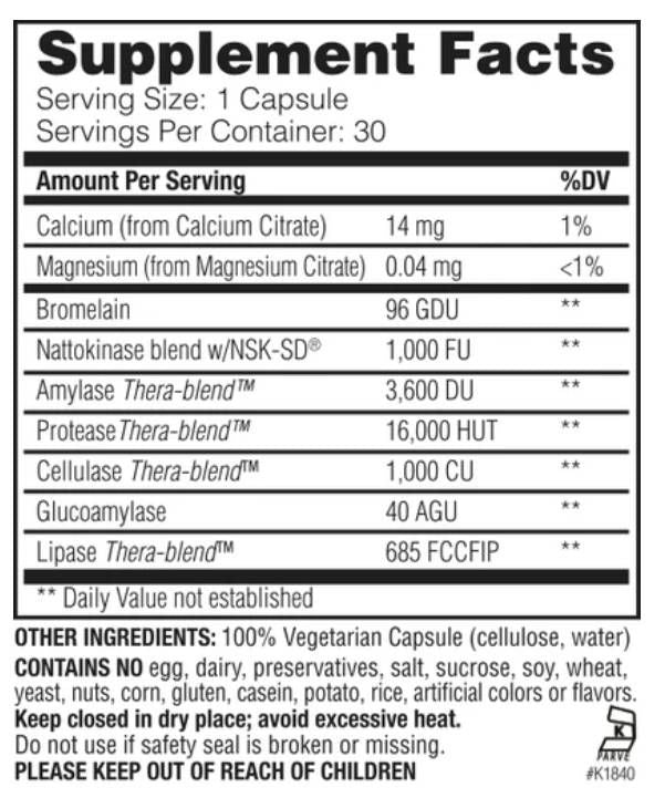 Natto-k | Nattokinase mit Bromelain & Enzymen - 90 Kapseln