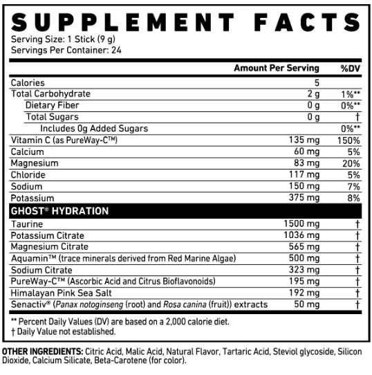 Hydratationsstöcke | mit Elektrolyten+ - 24 x 9 Gramm