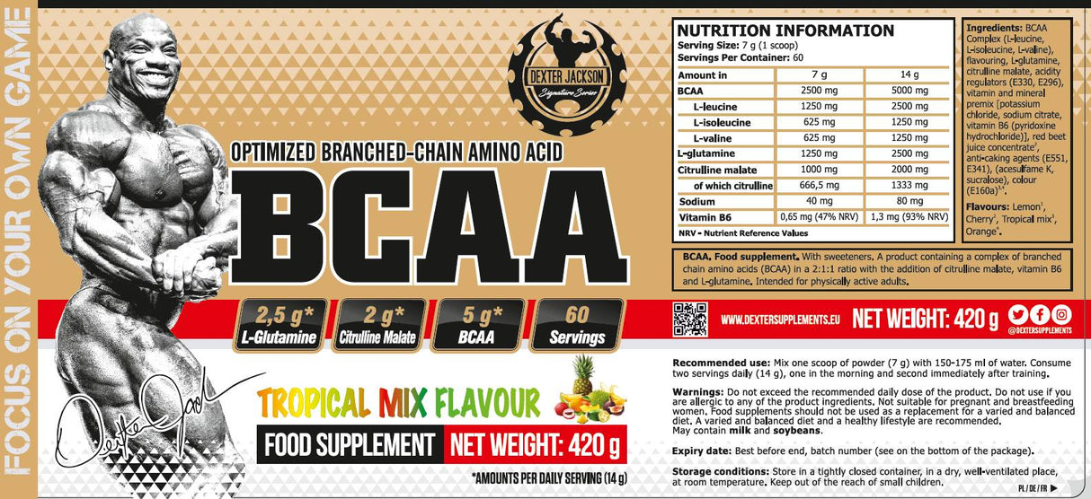 Goldserie | BCAA mit L-Glutamin- und L-Citrullin-Malat-420 Gramm