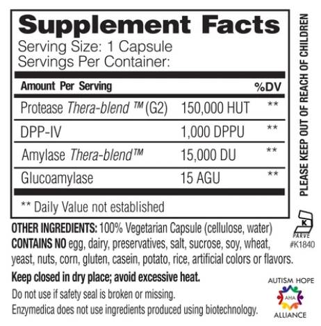Glutenase zusätzliche Stärke - 60 Kapseln