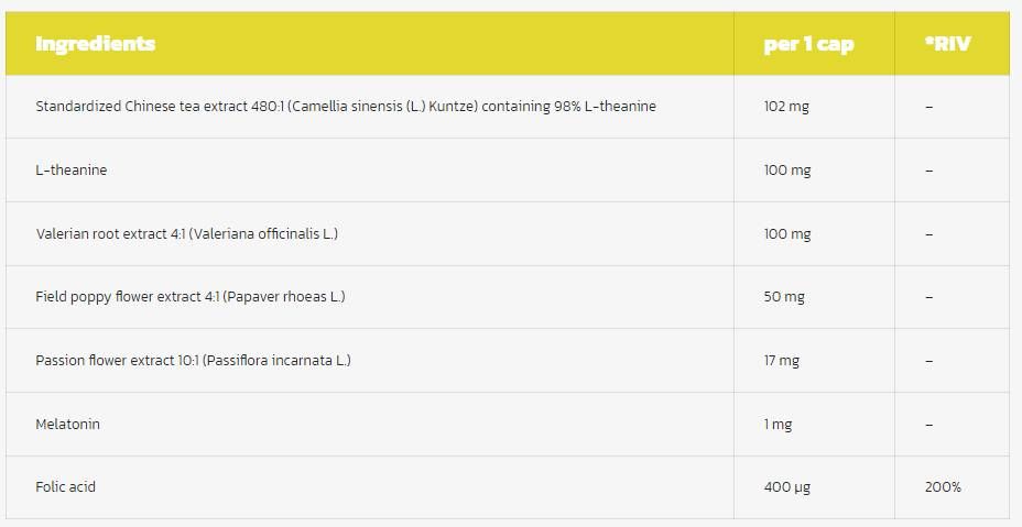 Apatil nacht | Mit L -Theanin, Balerian und Passionsblume - 30 Kapseln