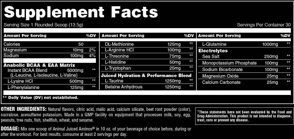 Tiersaft Aminos - 348 ~ 405 Gramm