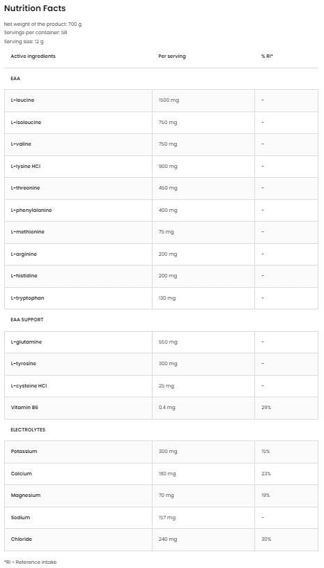 EAadvanced | Mit Glutamin und Elektrolyten - 540 Gramm