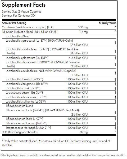 Damen täglich probiotisch + prebiotische Fos - 60 Kapseln