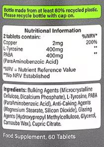 Pe Nutrition | Tan Tabletten - 60 Tabletten