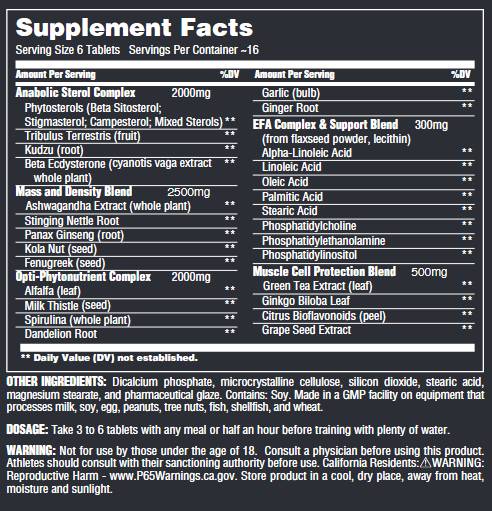Natürlicher Sterolkomplex - 180 Tabletten