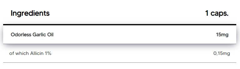 Knoblauch 15 mg | mit 1% Allicin - 120 Kapseln