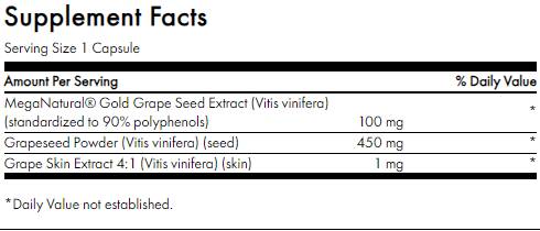 Traubensamenextrakt | mit Meganaturalgold 60 Kapseln