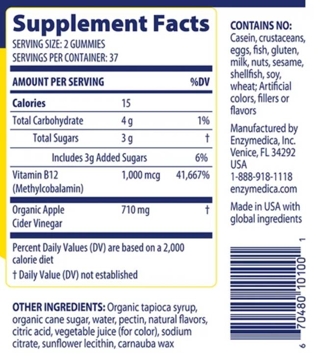 Apfelessiggummis - 74 Gummis