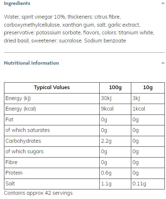 Dünner Sirup | Caesar -Dressing - 425 ml