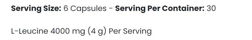Leucin 4K - 180 Kapseln