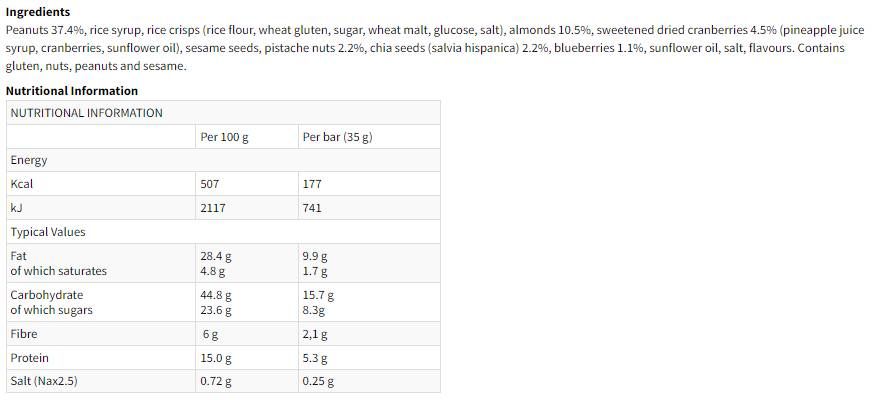 Energiespezialitäten - 30 x 35 Gramm
