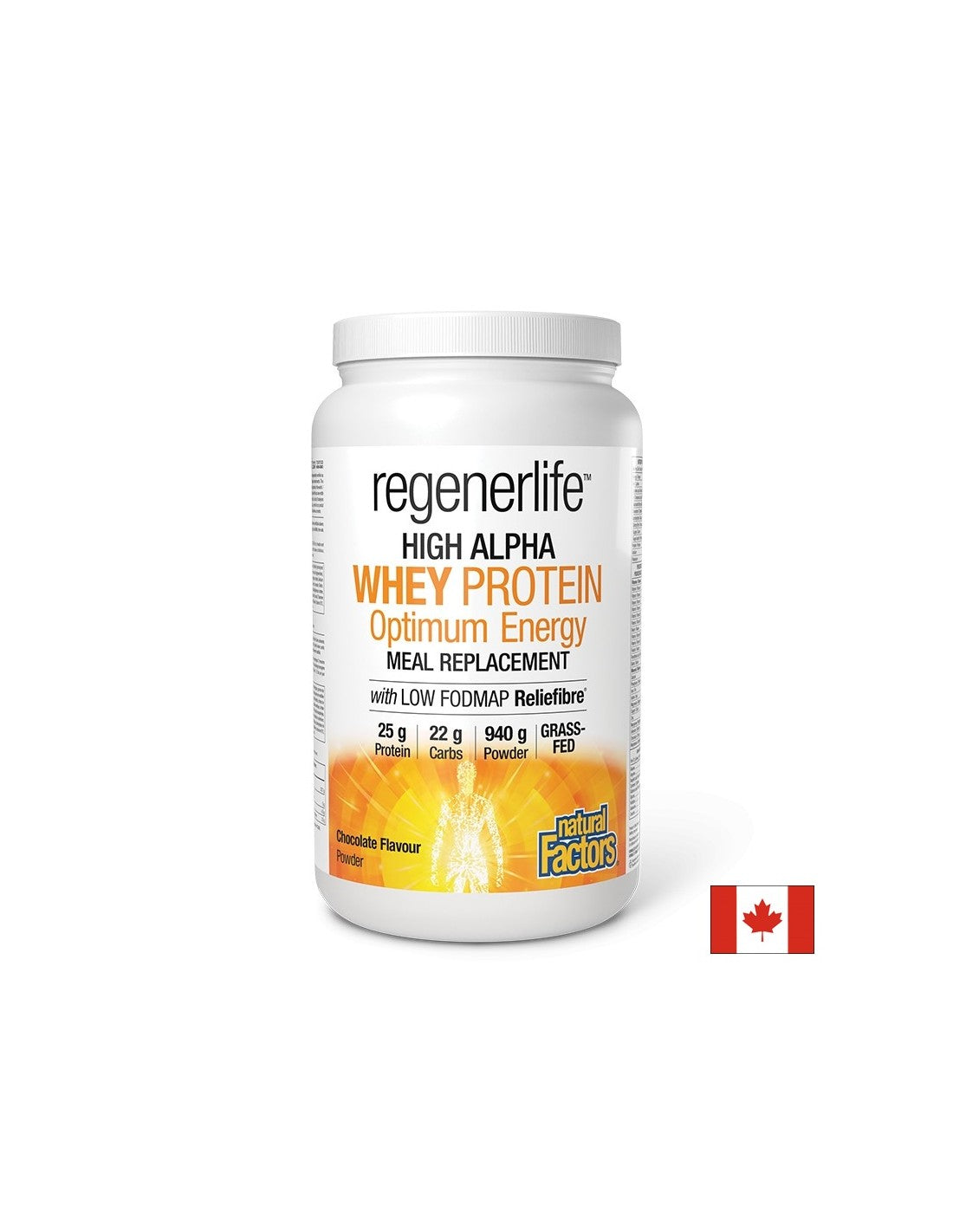 Molkeprotein (Isolat) optimaler Energie RegenerLife ™ - Energie und Muskeltonus, 940 g Schokoladengeschmack Pulver