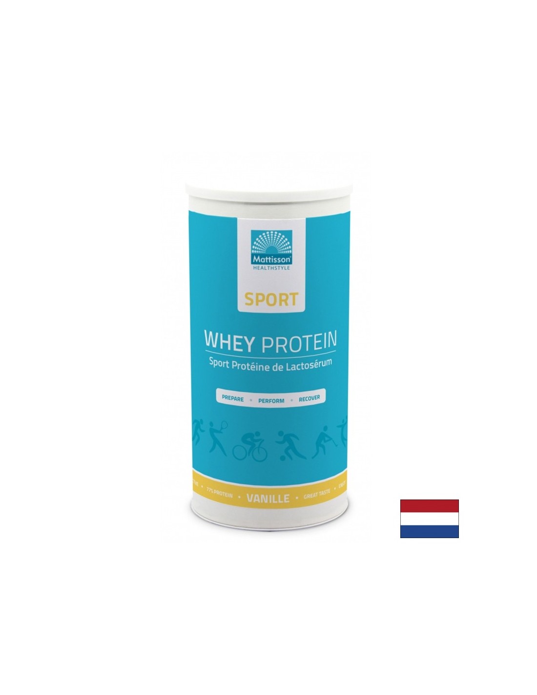Molkeprotein - Sport Molkeprotein, 450 g Pulver mit Vanillegeschmack