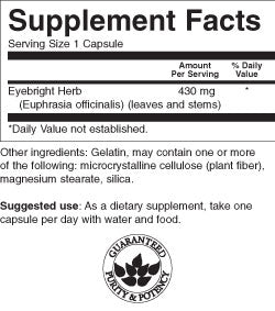 Eyebright Herb 430 mg - 100 Kapseln