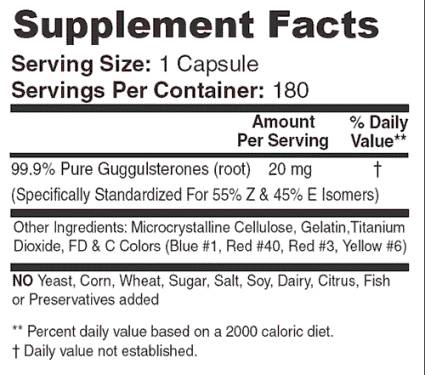 T3 / Guggulsterones - 180 Kapseln